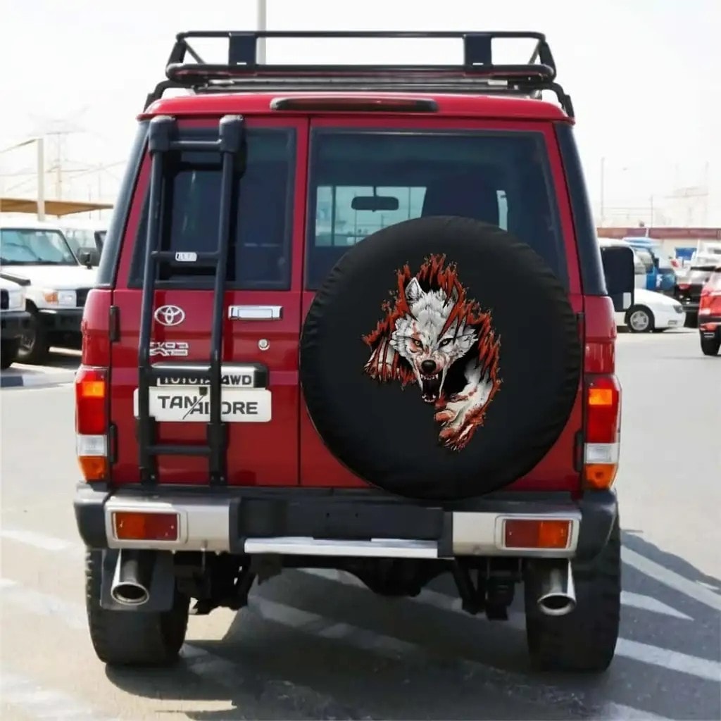 Wolf Designed Spare Wheel Tire Cover